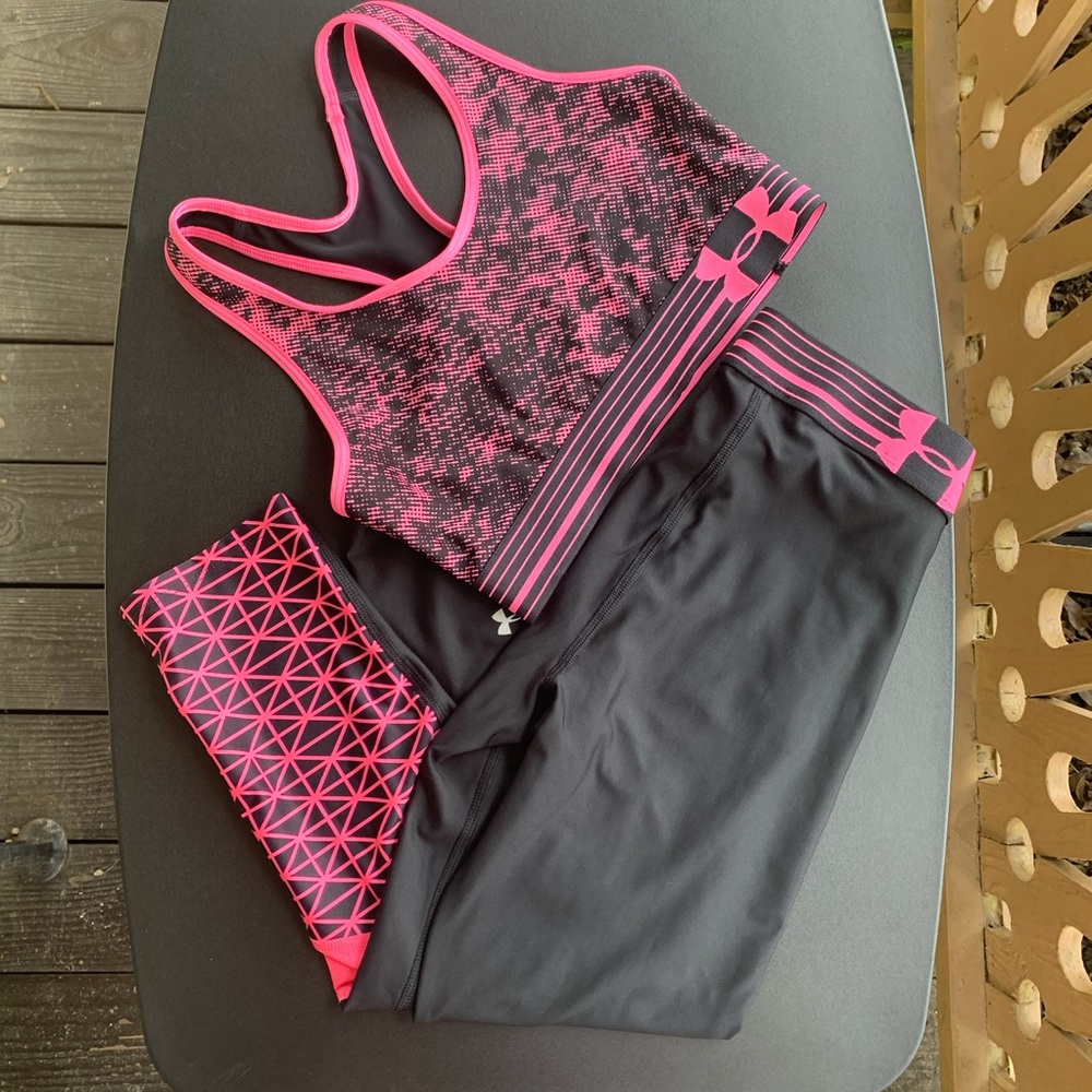Matching Underarmour Capris and Sports Bra
